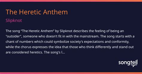  The Heretic Anthem สร้างสรรค์จากความโกรธและความเศร้า